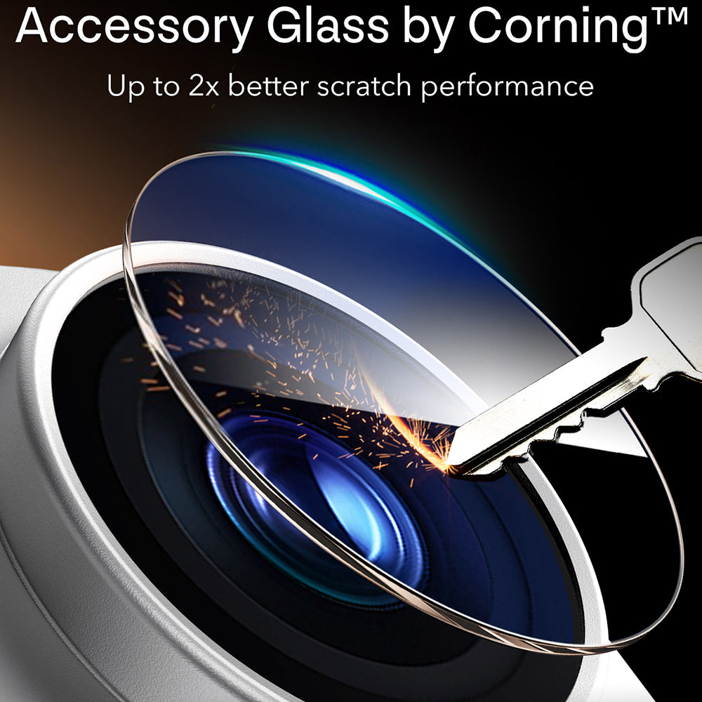 Film de protection pour caméra arrière ESR Armorite Pro pour Apple iPhone 18 Pro Max, Verre trempé, Argenté