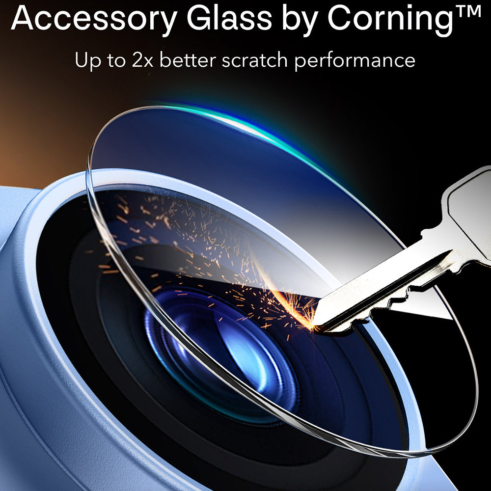 Film de protection pour caméra arrière ESR Armorite Pro pour Apple iPhone 18 Pro, Verre trempé, Bleu