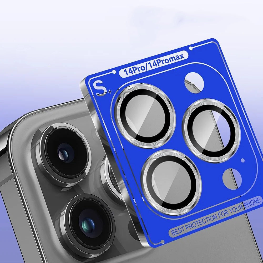 Film de protection pour caméra arrière Lito S+ pour Apple iPhone 14 Pro, Verre trempé, Argenté