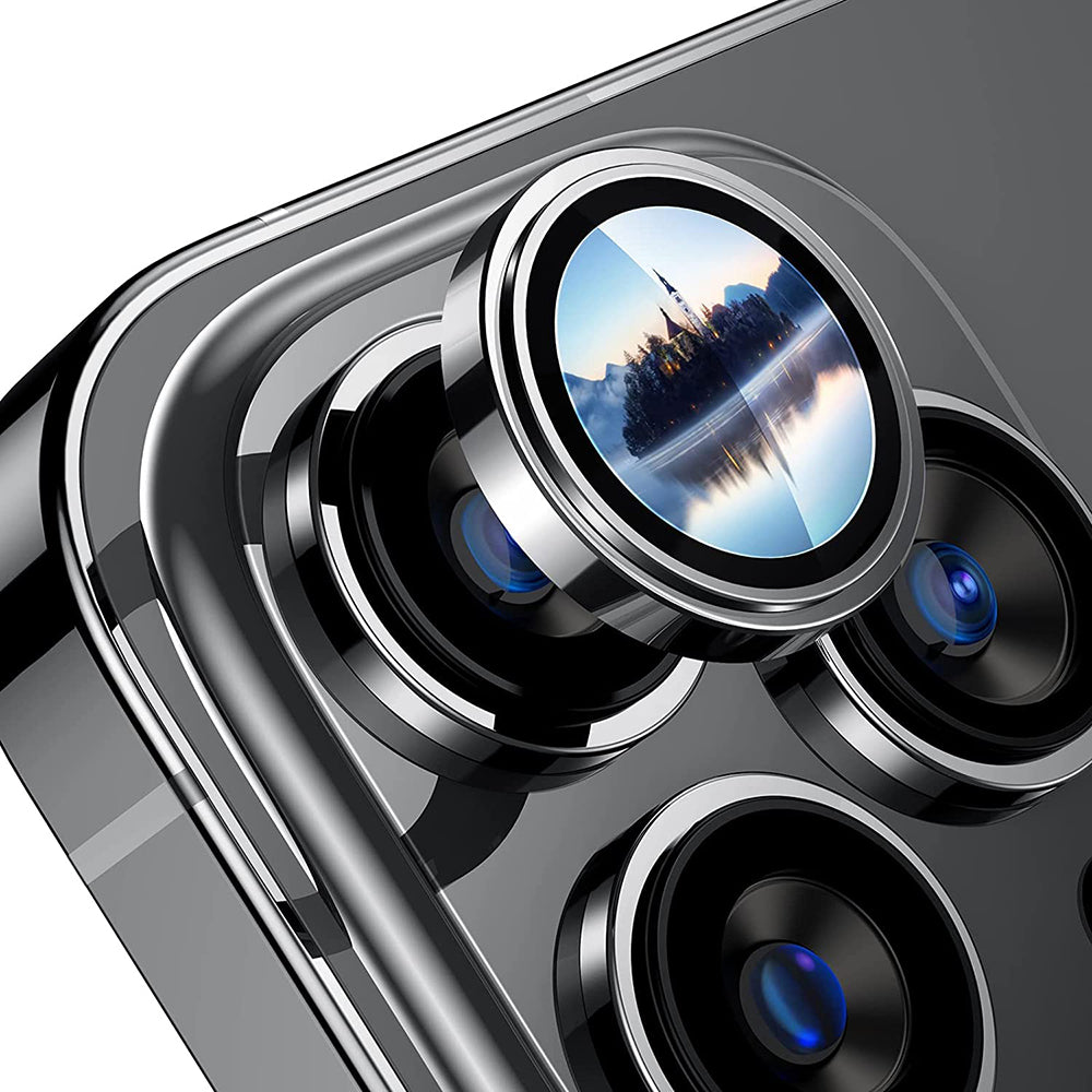 Film de protection pour caméra arrière Lito S+ pour Apple iPhone 14 Pro, Verre trempé, Argenté