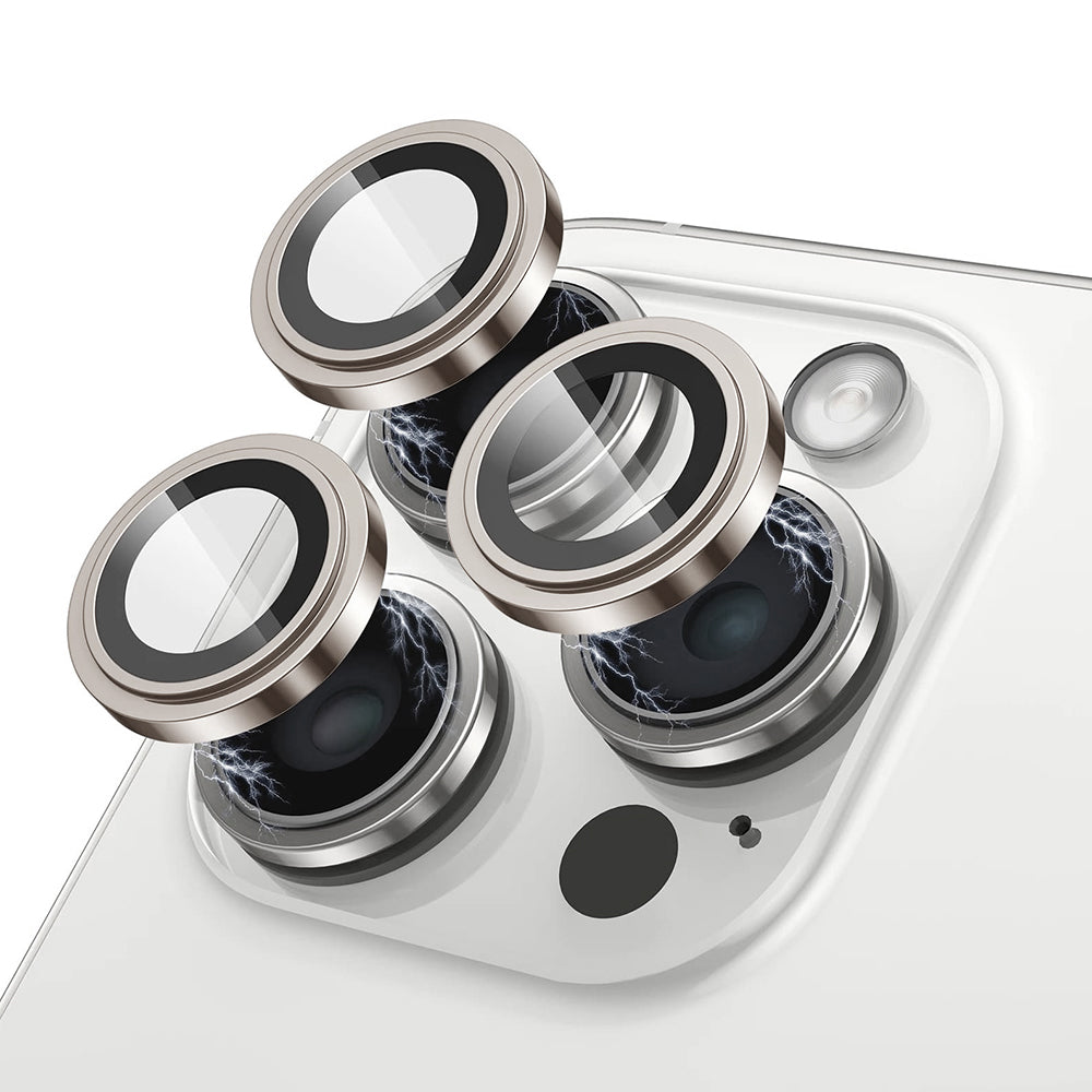 Schutzfolie Lito S+ für die Rückkamera des Apple iPhone 17 Pro Max / 17 Pro, gehärtetes Glas, Grau