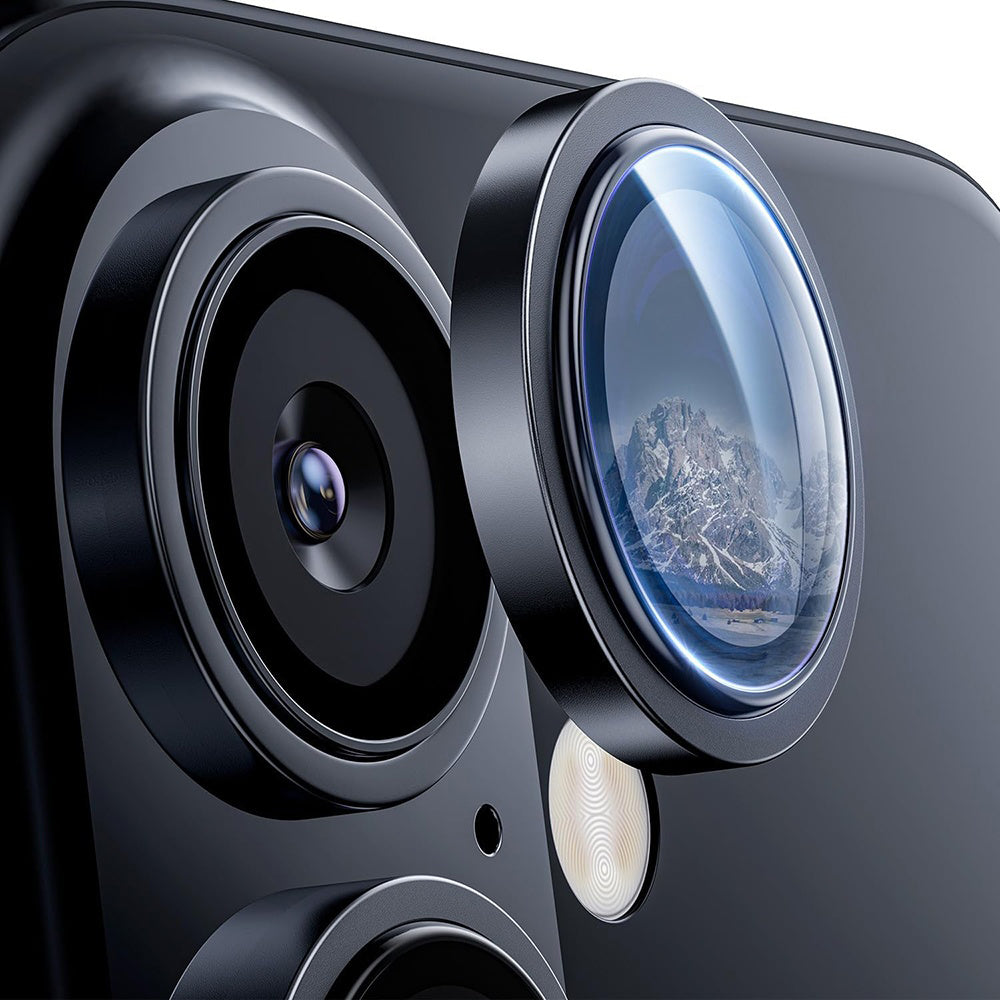 Schutzfolie Lito S+ für die Rückkamera des Apple iPhone 17, gehärtetes Glas, Schwarz