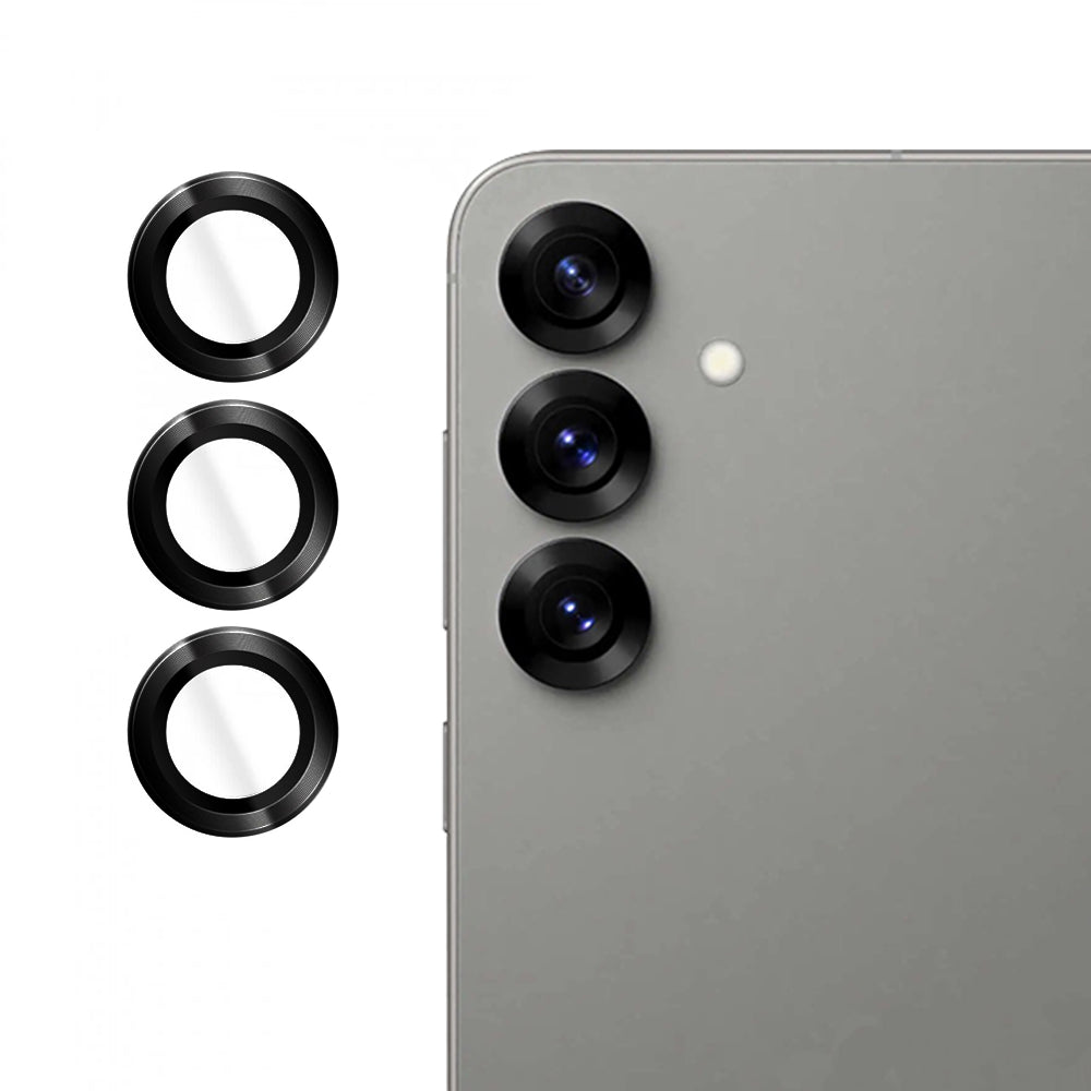 Film de protection pour caméra arrière Lito S+ pour Samsung Galaxy S25 S931, Verre trempé, Noir