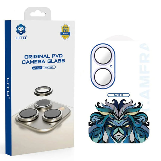 Schutzfolie Lito Titanium AR für die Rückkamera des Apple iPhone 17, gehärtetes Glas, Lila