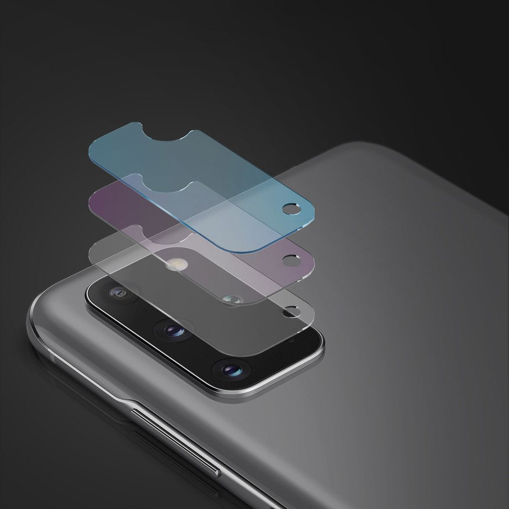 Ringke IDGL Rückkamera-Schutzfolie für Samsung Galaxy S20+ 5G G986 / S20+ G985, gehärtetes Glas, 3er-Set, transparent