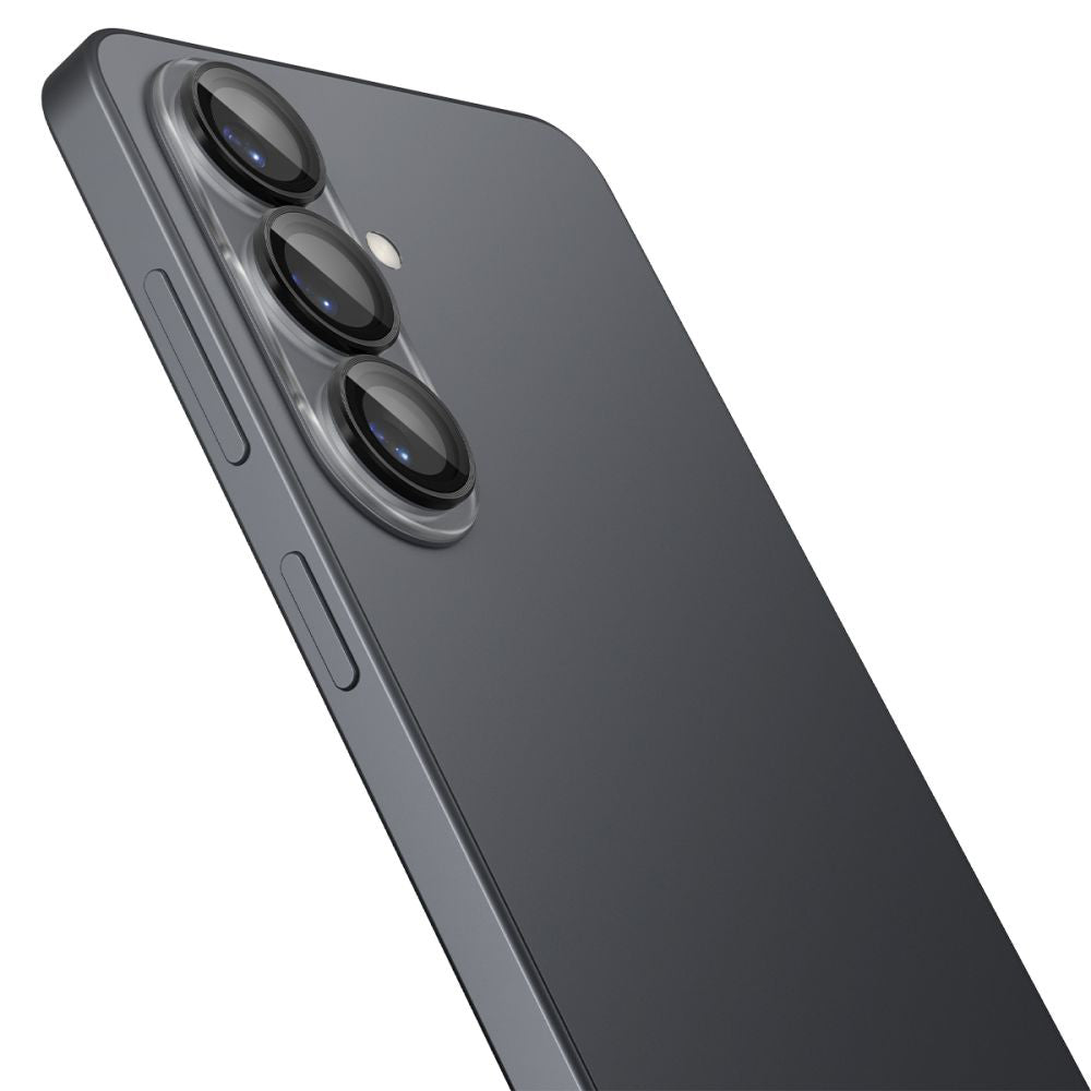 Schutzfolie Rückkamera Spigen GlastR EZ FIT Optik Pro HD für Samsung Galaxy S26 S942, Gehärtetes Glas, Set 2 Stück, Schwarz AGL11099