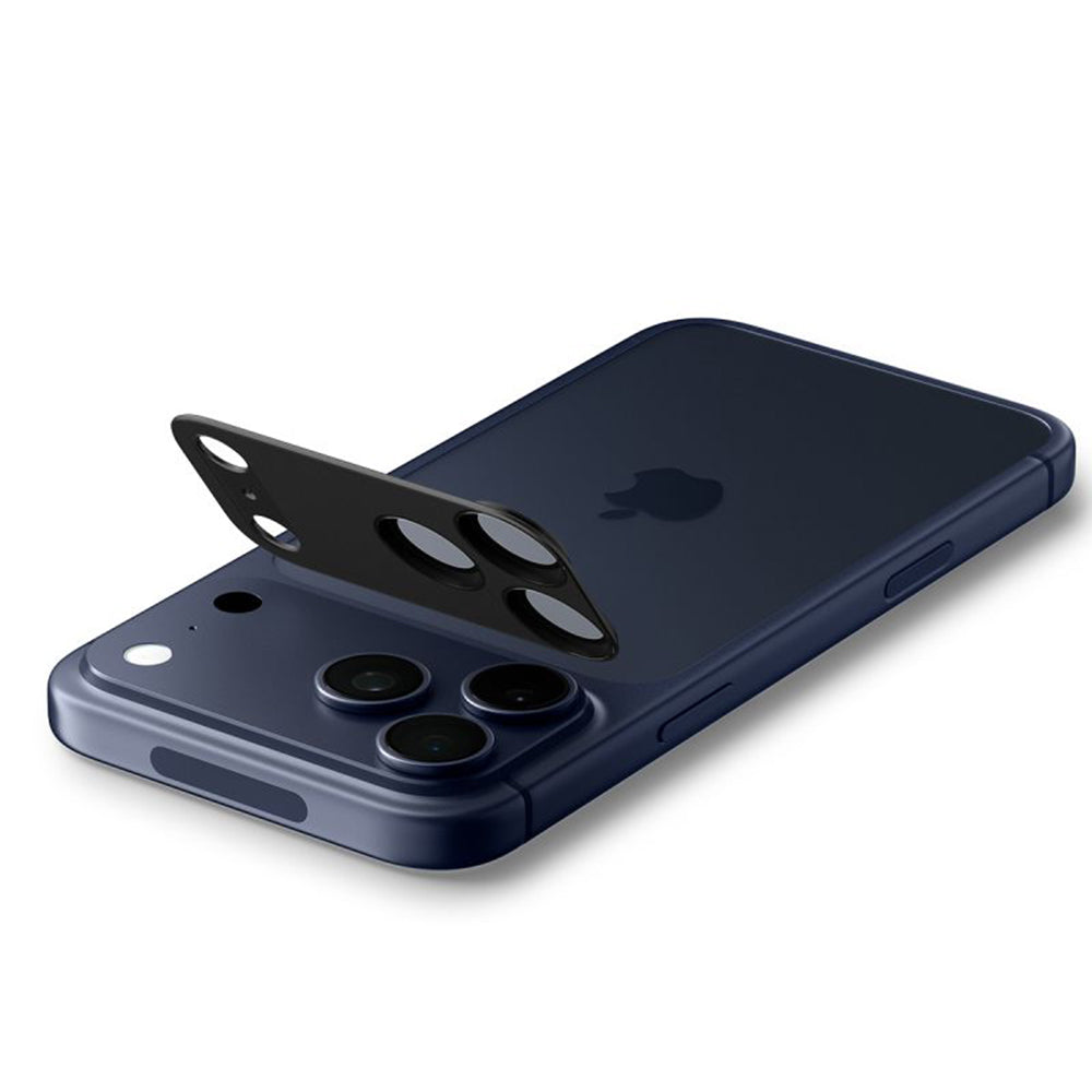 Schutzfolie Rückkamera Spigen GlastR EZ FIT Optik Pro XL für Apple iPhone 17 Pro, Gehärtetes Glas, Schwarz AGL10644