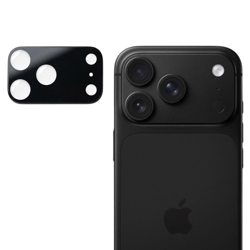 Techsuit Rear Camera Protective Film for Apple iPhone 18 Pro Max, Tempered Glass, Black