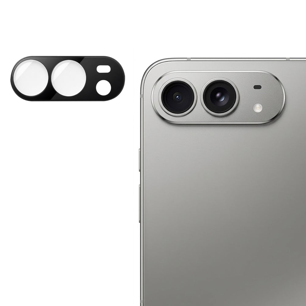 Film de protection pour caméra arrière Techsuit pour Apple iPhone Duo, verre trempé, noir