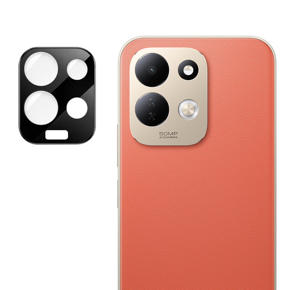 Film de protection pour caméra arrière Techsuit pour Xiaomi Redmi 17 5G / 17 4G, Verre trempé, Noir