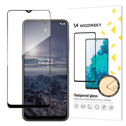 WZK Displayschutzfolie für Nokia G21 / G11, Schutzglas, Vollverklebung, Schwarz