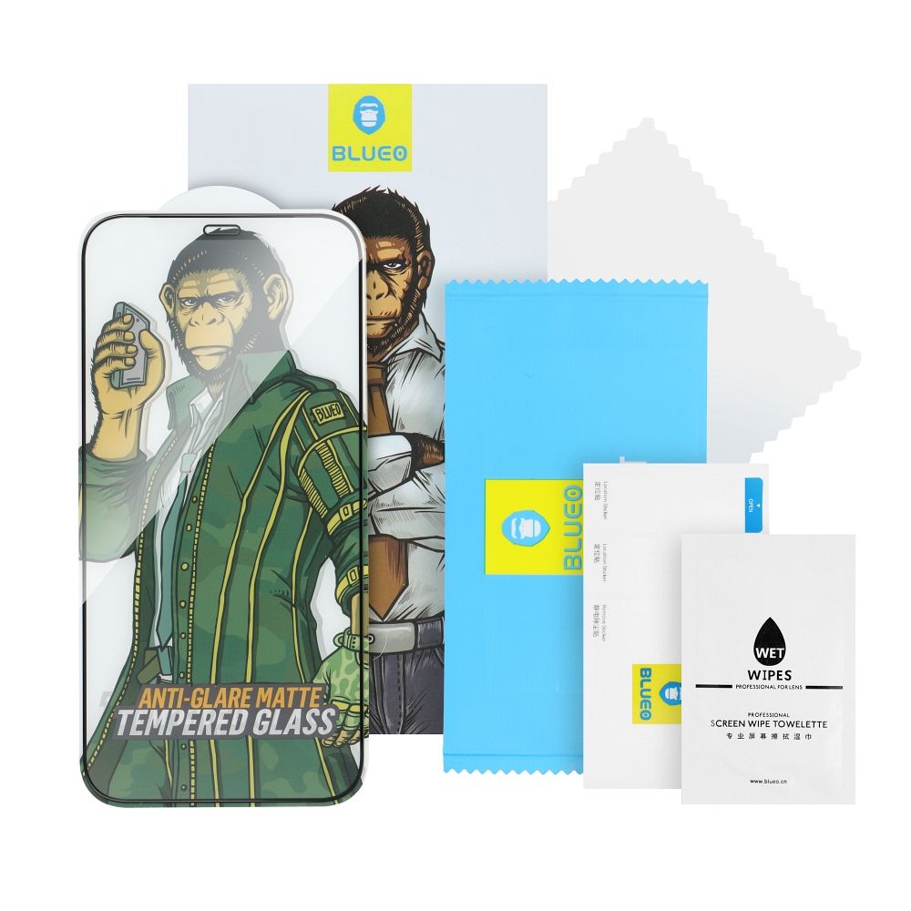 Blueo Privacy Panzerglas für Apple iPhone 15 Pro Max | 5D Full Glue | Blickschutz | 9H