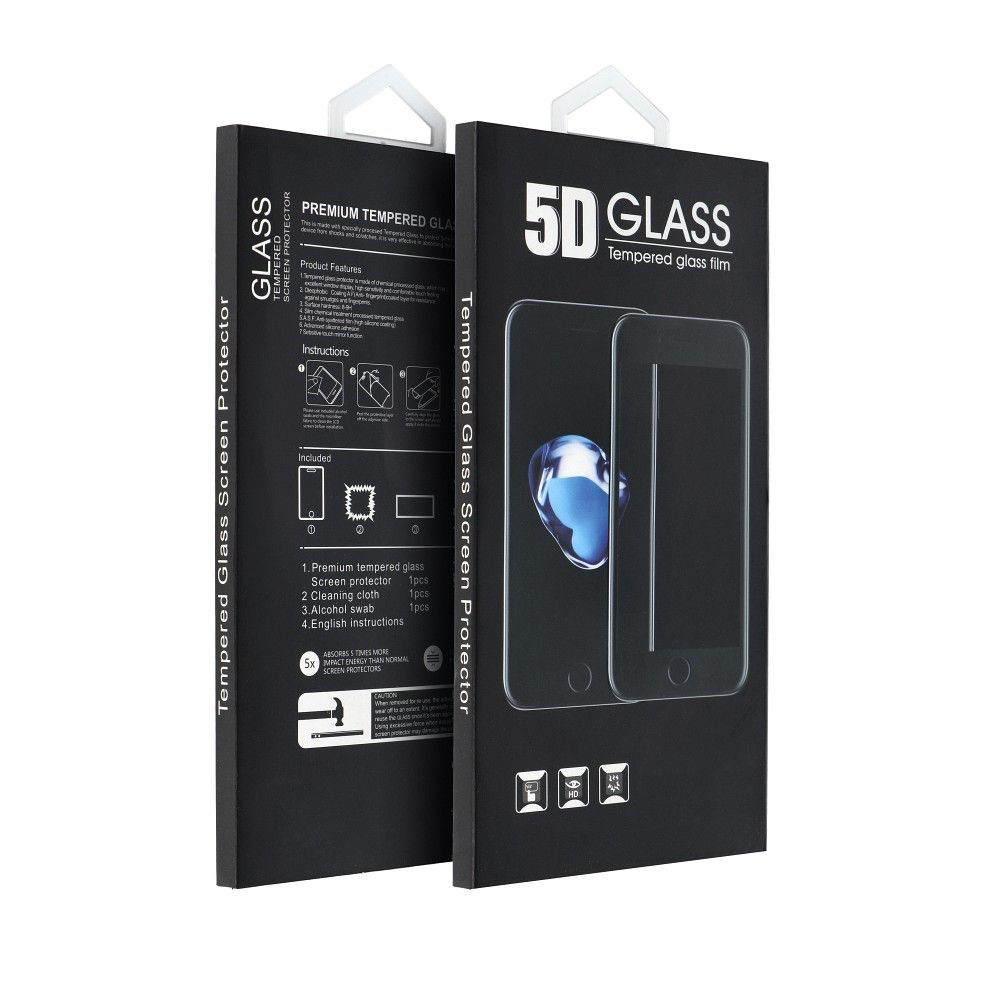 Film de protection d'écran OEM pour Samsung Galaxy A72 A725 / A72 5G A726, Verre trempé, Collage complet, 5D, Noir