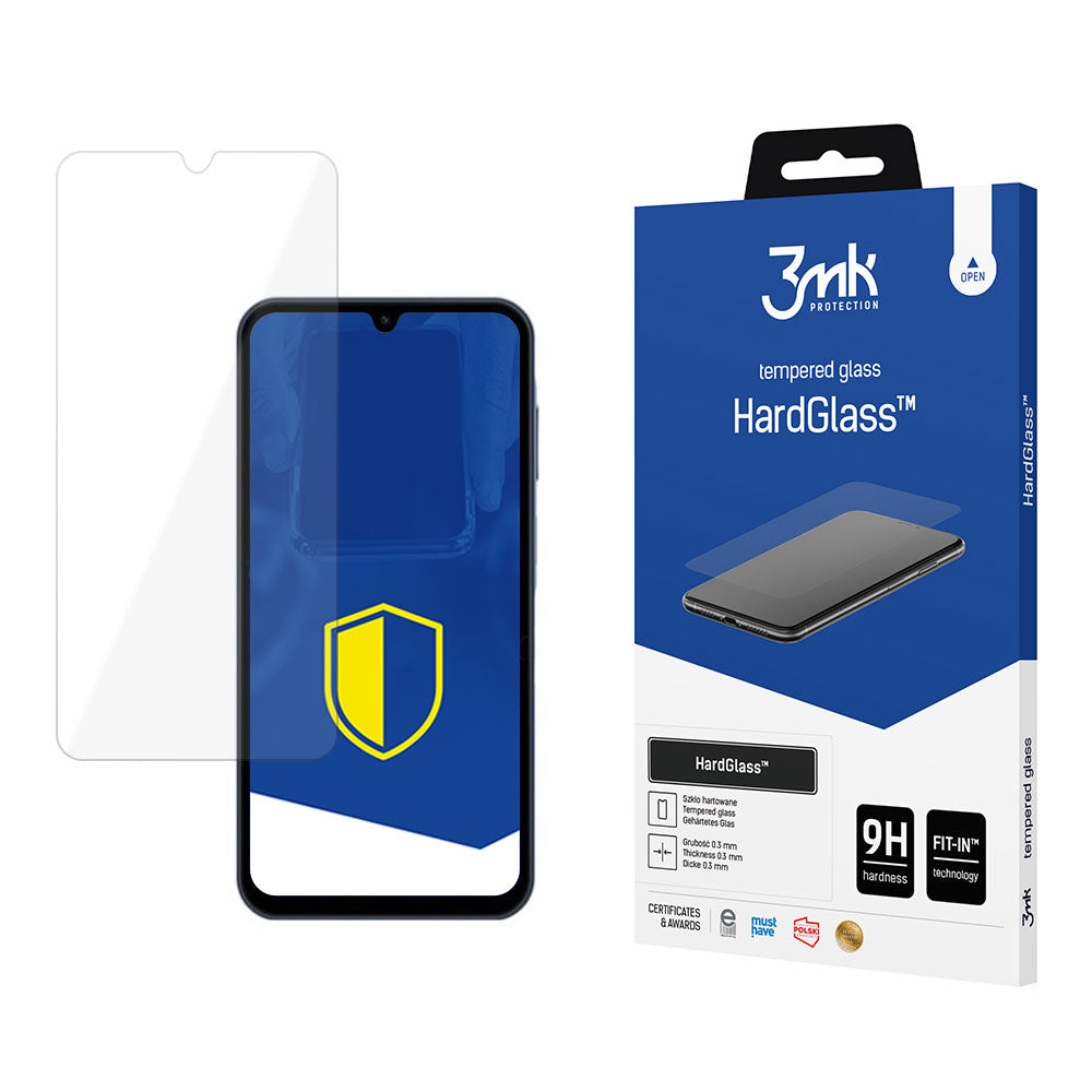 Film de protection d'écran 3MK HardGlass pour Samsung Galaxy A15 5G A156 / A15 A155 / A25 A256, Verre Sécurisé, Collage Complet