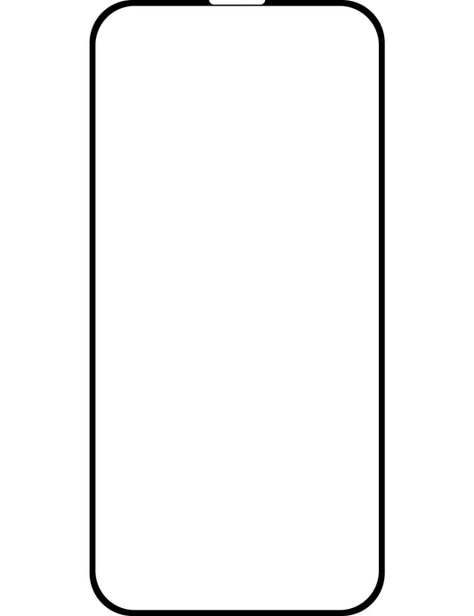 OEM Displayschutzfolie für Apple iPhone 16 Pro, abgeschirmtes Glas, vollflächige Verklebung, 5D, schwarz