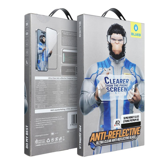 Mr. Monkey Glass Displayschutzfolie für Apple iPhone 16, Schutzglas, 5D, schwarz, vollverklebbar