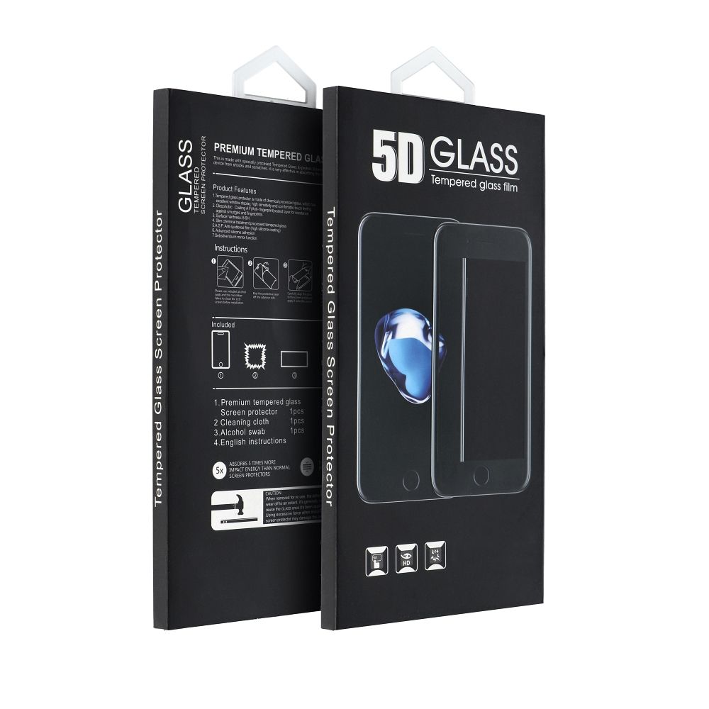 Schutzfolie Matte OEM für Apple iPhone 17 Pro Max, Gehärtetes Glas, Vollkleber, 5D, Schwarz