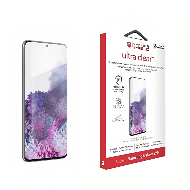 Film de protection Écran Zagg Ultra Clear+ pour Samsung Galaxy S20 G980, Plastique 200204858