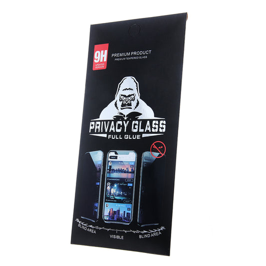 Film de protection d'écran OEM Privacy pour Realme 12, Full Glue, Glass Protected, Full Glue