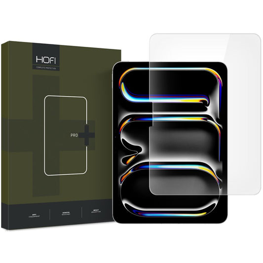 Displayschutzfolie HOFI Glas PRO+ für Apple iPad Pro 11 (2024), Glas abgeschirmt, vollflächig verklebt, 2.5D