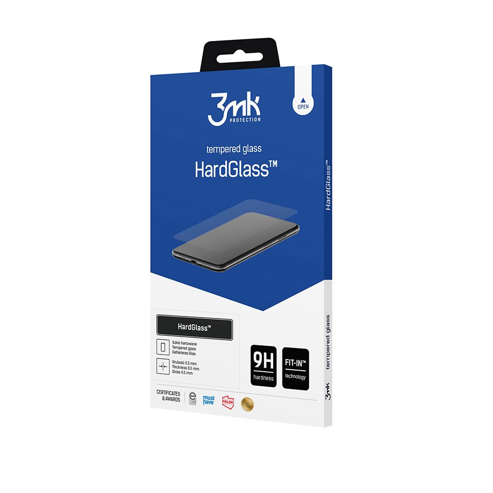 Film de protection d'écran 3MK HardGlass pour Samsung Galaxy A14 A145 / A14 5G A146, Verre Trempé, Full Glue