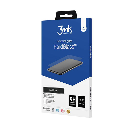 Film de protection d'écran 3MK HardGlass pour Samsung Galaxy A26 A266, Verre Trempé, Collage Complet
