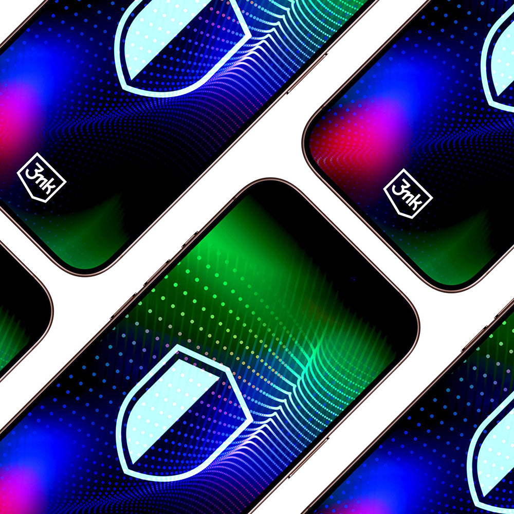 Schutzfolie 3MK Hardy Ultra für Apple iPhone 17 Pro, Gehärtetes Glas, Vollverklebung, Schwarz