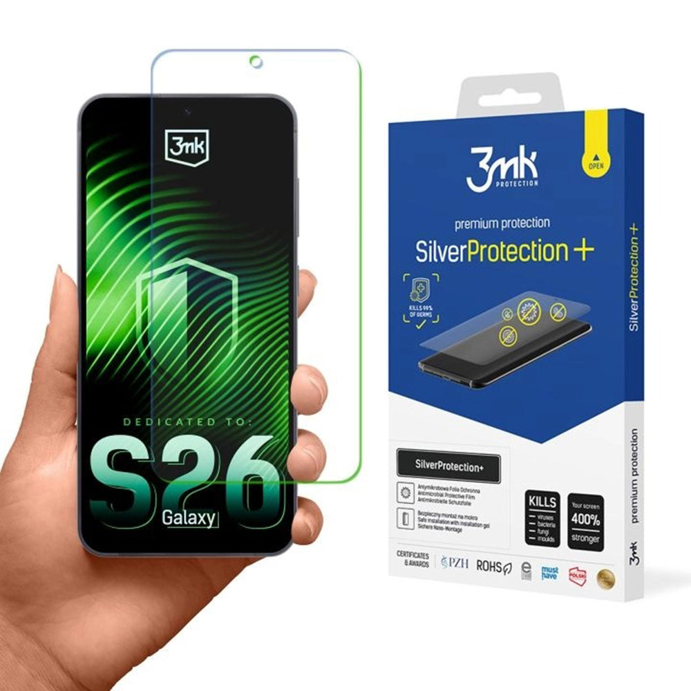 Film de protection Écran 3MK Silver Protect+ pour Samsung Galaxy S26, Plastique