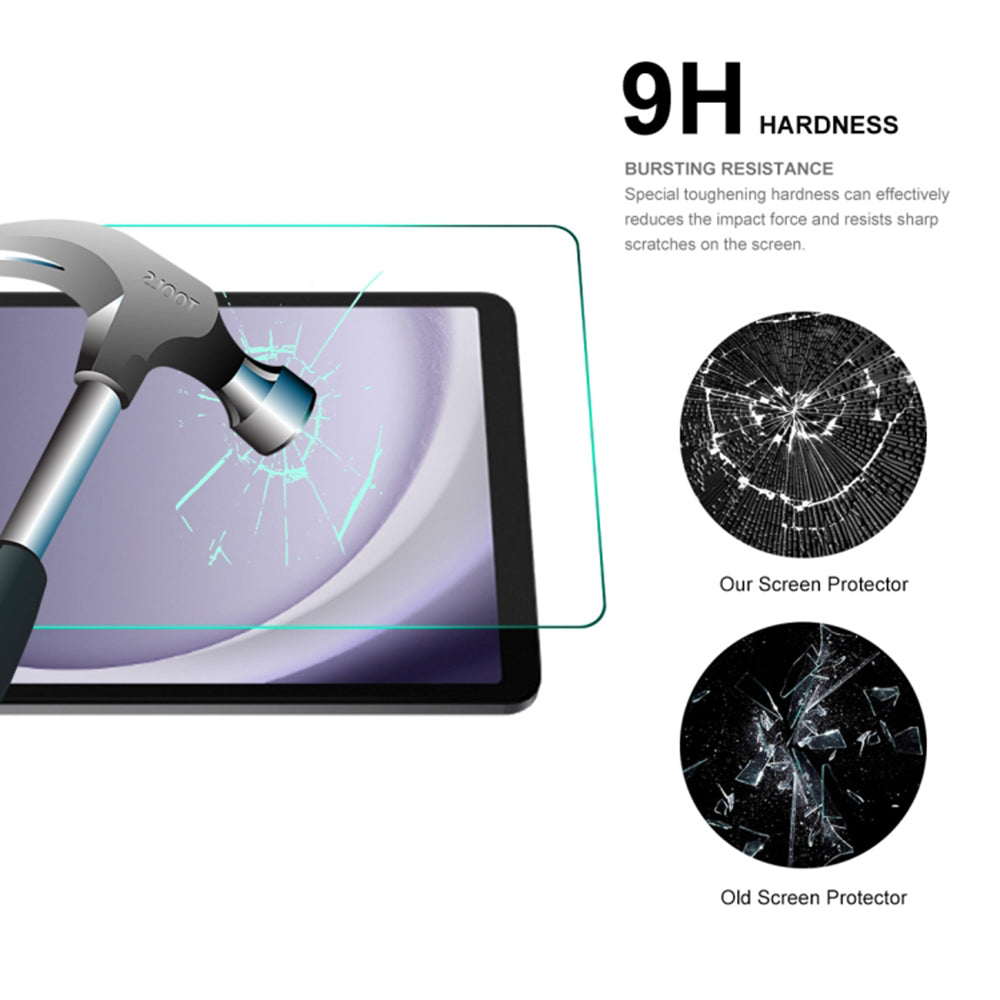 Film de protection d'écran Lito Classic pour Samsung Galaxy Tab A11 / Tab A9, Verre trempé, Collage complet, 2.5D