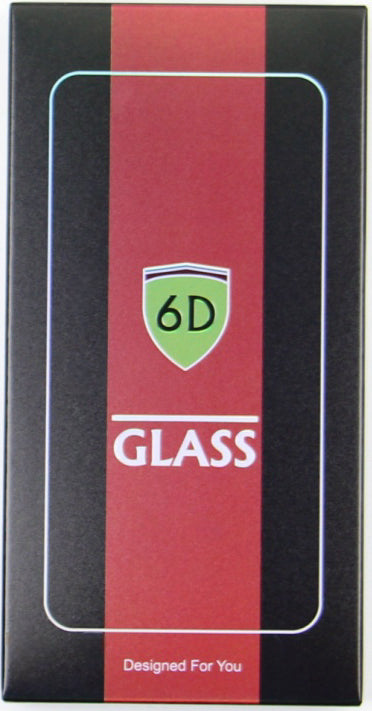 Film de protection d'écran OEM pour Apple iPhone 17e / 16e / 14 / 13 Pro, Verre trempé, Collage complet, Lot de 10 pièces, 6D, Noir