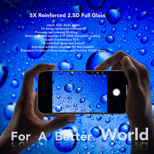 Film de protection écran Anank pour Apple iPhone 17 Pro, Verre Trempé, Full Glue, 2.5D, Noir