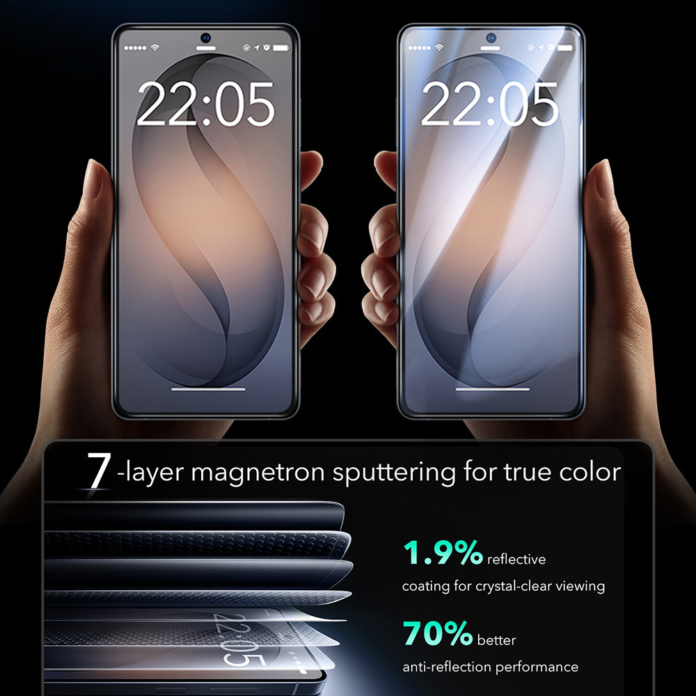 Schutzfolie ESR Armorite für Samsung Galaxy S26 Ultra S948, gehärtetes Glas, Full Glue, Set mit 2 Stück