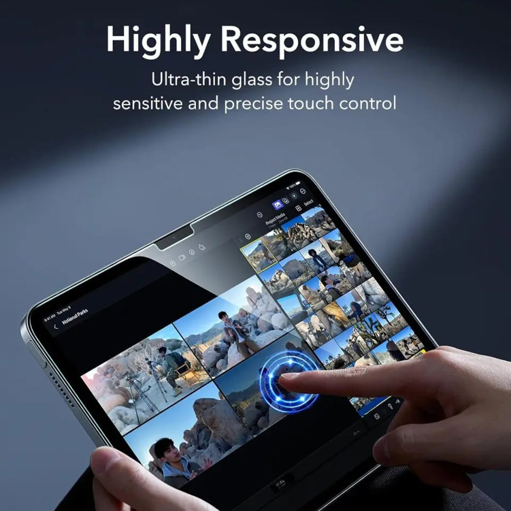 Film de protection d'écran ESR Armorite UltraFit pour Apple iPad (2025) / (2022), Verre Trempé, Full Glue, Lot de 2 pièces