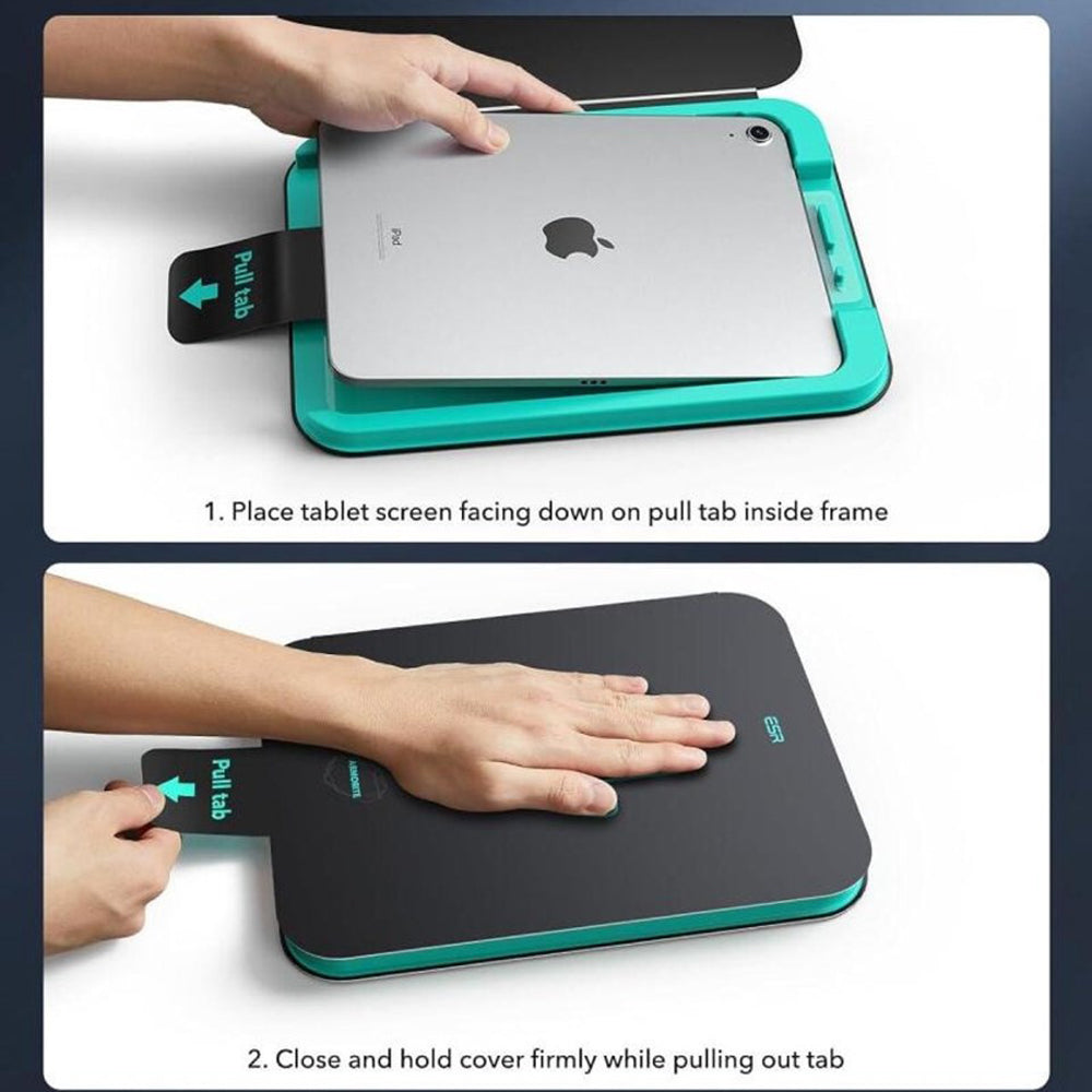 Film de protection d'écran ESR Armorite UltraFit pour Apple iPad Air 11 (2026) / Air 11 (2025), Verre trempé, Collage complet, Lot de 2 pièces