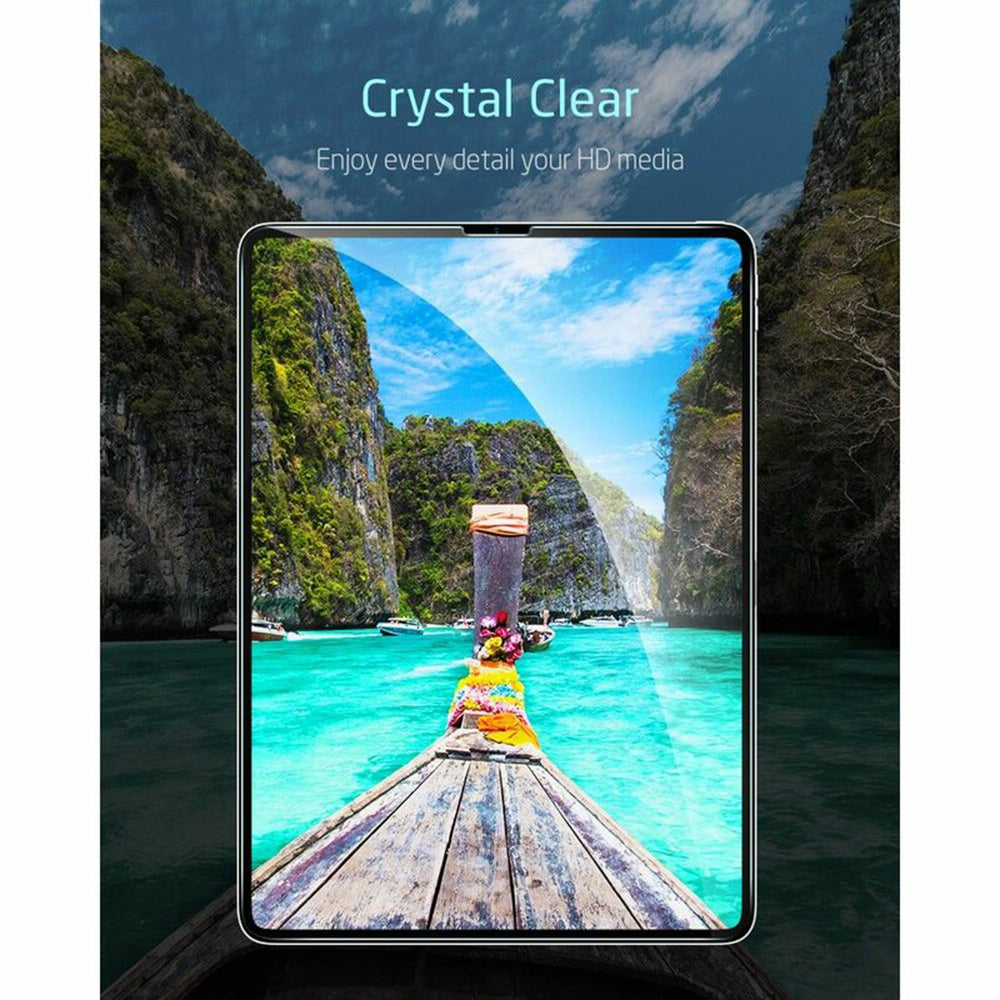 Film de protection d'écran ESR pour Apple iPad Air (2022) / Pro 11 (2021) / Air (2020), Verre Trempé, Full Glue, Lot de 2 pièces.