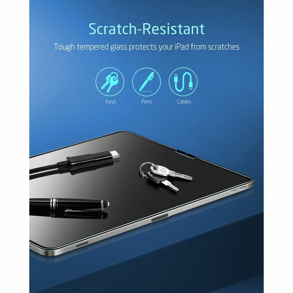 Film de protection d'écran ESR pour Apple iPad Air (2022) / Pro 11 (2021) / Air (2020), Verre Trempé, Full Glue, Lot de 2 pièces.