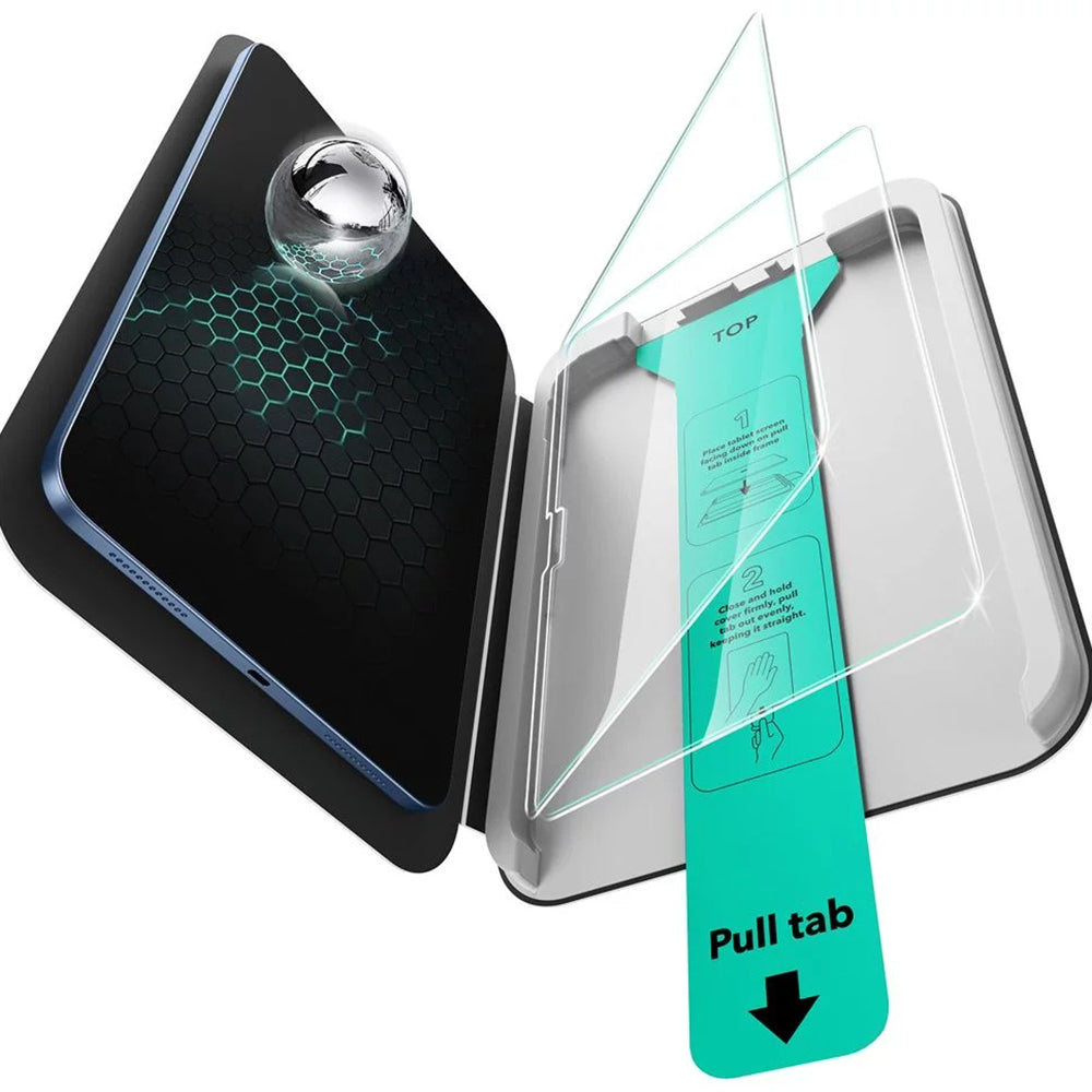 Schutzfolie ESR UltraFit für Apple iPad (2025) / (2022), gehärtetes Glas, Vollkleber, Set mit 2 Stück