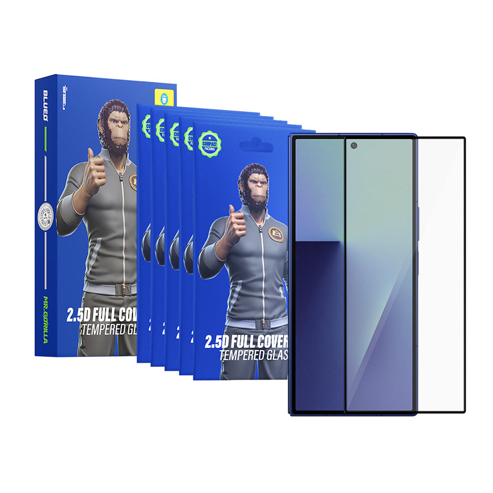 Film de protection écran extérieur Blueo HD pour Samsung Galaxy Z Fold8 Ultra F976, verre trempé, collage complet, 2.5D, lot de 5 pièces, noir