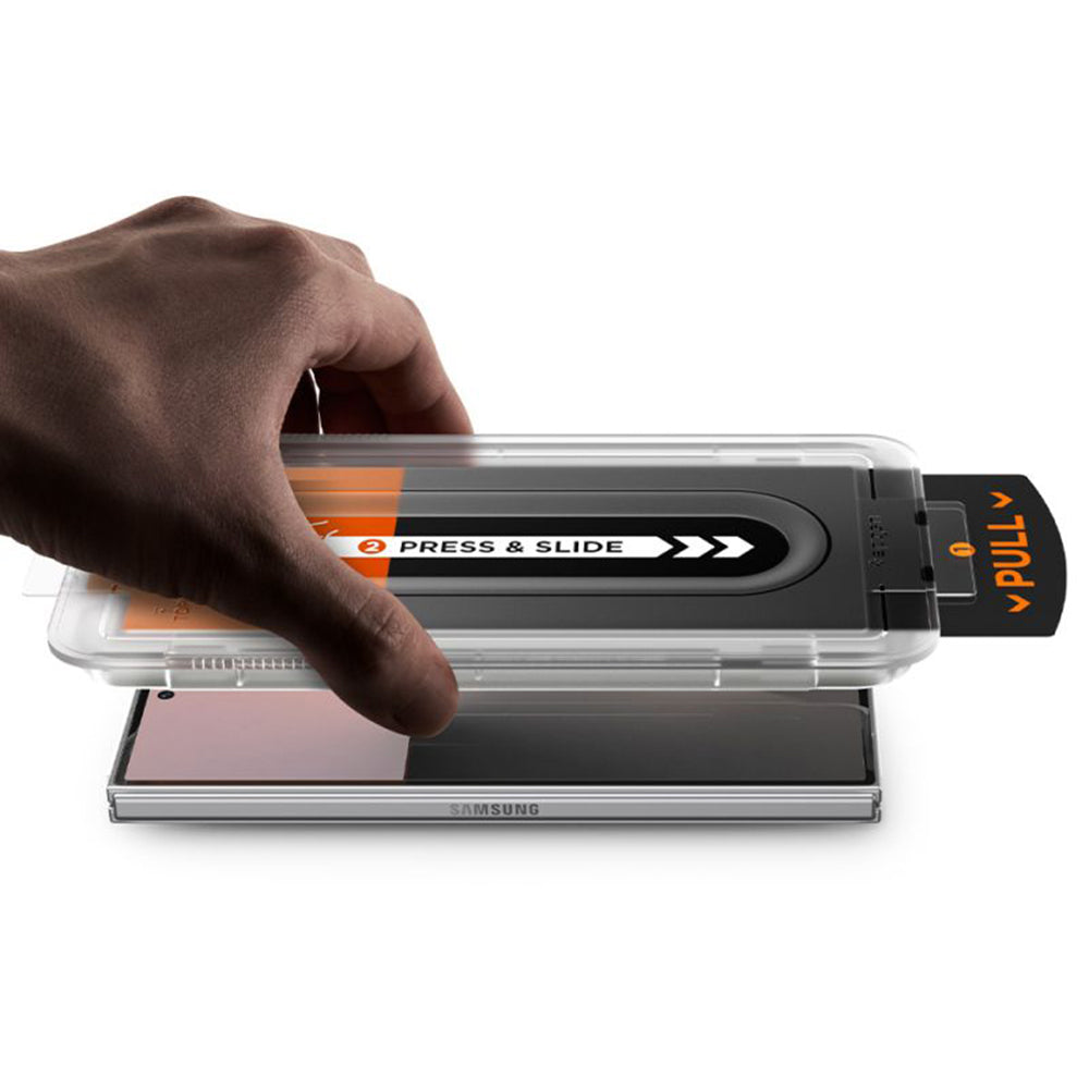 Film de protection écran extérieur Privacy Spigen GlastR EZ FIT Pro HD pour Samsung Galaxy Z Fold8 Ultra F976, Verre trempé, Lot de 2 pièces