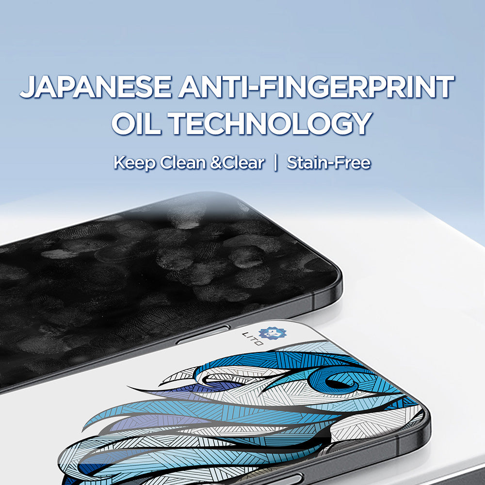 Film de protection écran Lito D+ Max 4K pour Apple iPhone 17 Pro, Verre Trempé, Full Glue, Noir