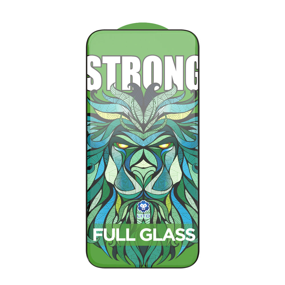 Film de protection d'écran Lito D+ Max Strong pour Apple iPhone 17 / 16 Pro, Verre Trempé, Full Glue, Noir
