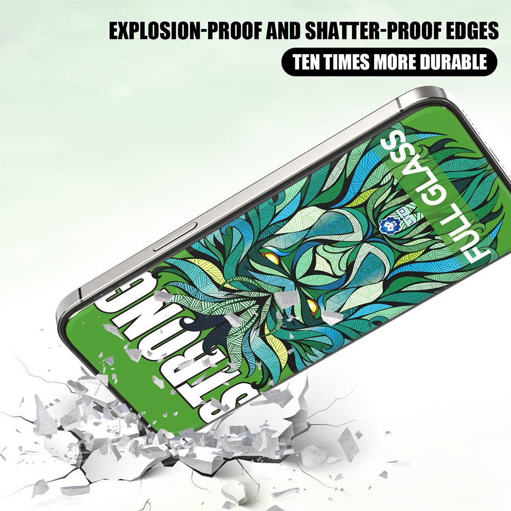 Film de protection d'écran Lito D+ Max Strong pour Apple iPhone 17 / 16 Pro, Verre Trempé, Full Glue, Noir