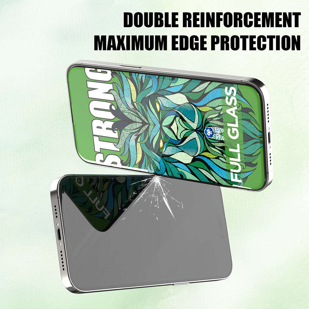 Schutzfolie Lito D+ Max Strong für Apple iPhone 17 Pro, Gehärtetes Glas, Vollverklebung, Schwarz