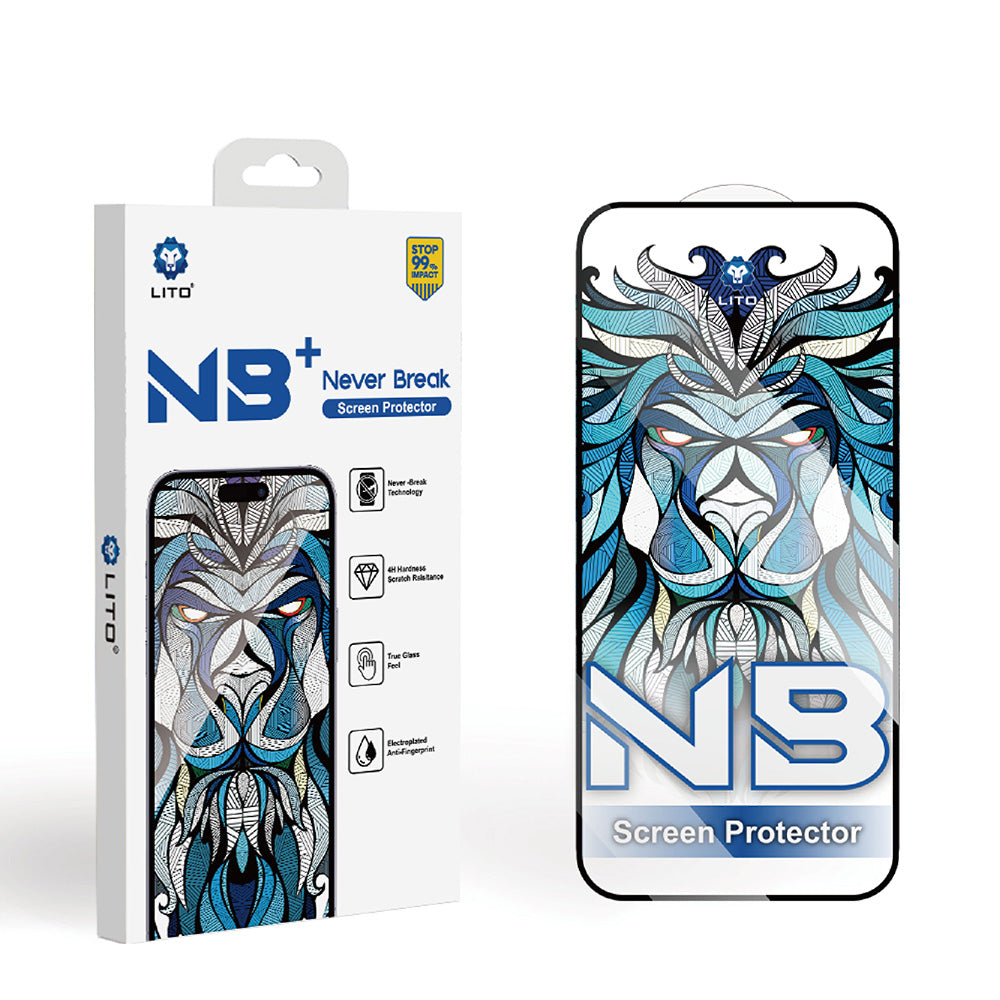Film de protection Écran Lito NB pour Apple iPhone 17 Air, Verre Trempé, Full Glue, Noir