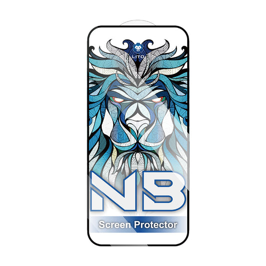 Film de protection d'écran Lito NB pour Apple iPhone 17 Pro, Verre Trempé, Full Glue, Noir