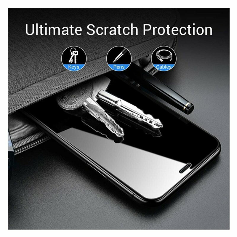 Film de protection d'écran Lito pour Apple iPhone 14 / 13 Pro / 13, Verre trempé, Full Glue, 2.5D, Noir