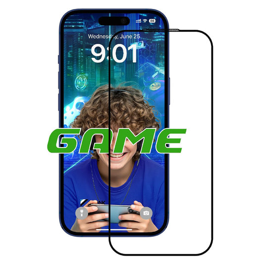 Film de protection Écran Mat Anank 5X Renforcé pour Apple iPhone 17 Pro, Verre Trempé, Full Glue, 2.5D, Noir