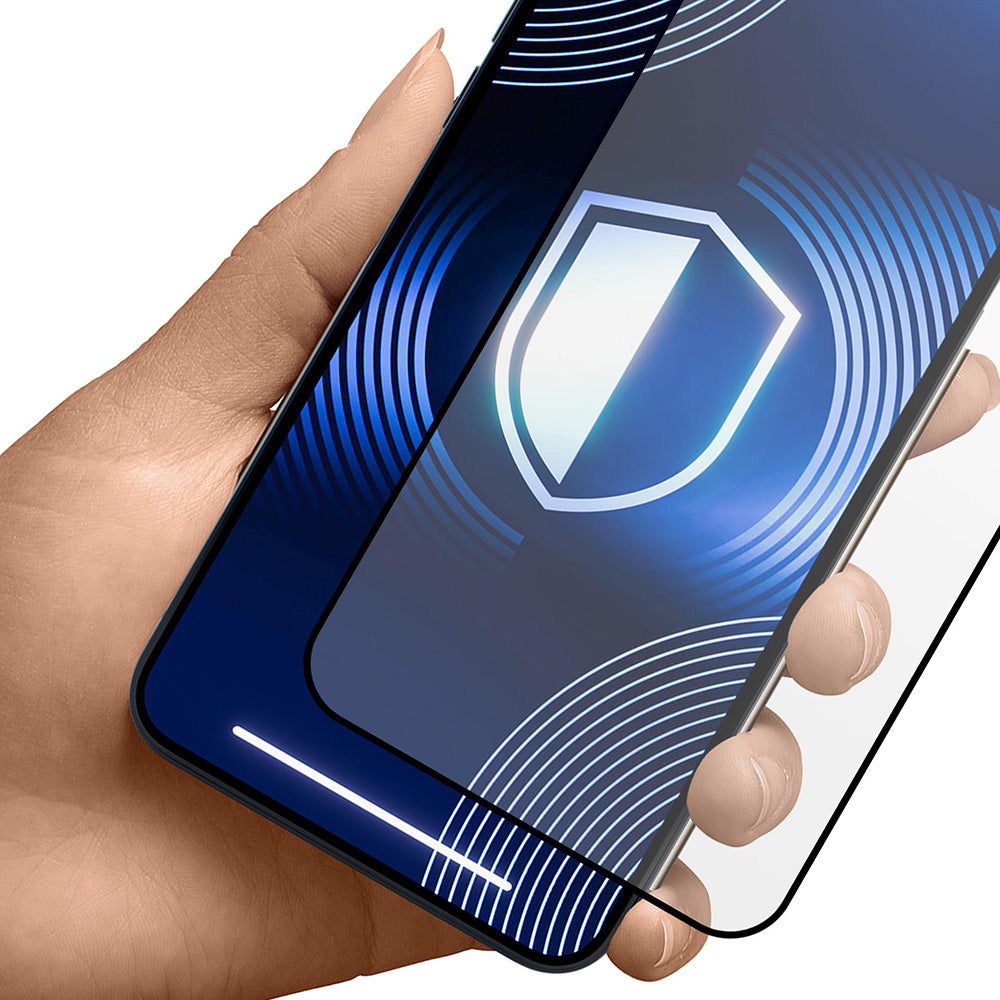 Film de protection d'écran mat 3MK HardGlass Max pour Apple iPhone 17 Pro Max, Verre Trempé, Full Glue, Noir