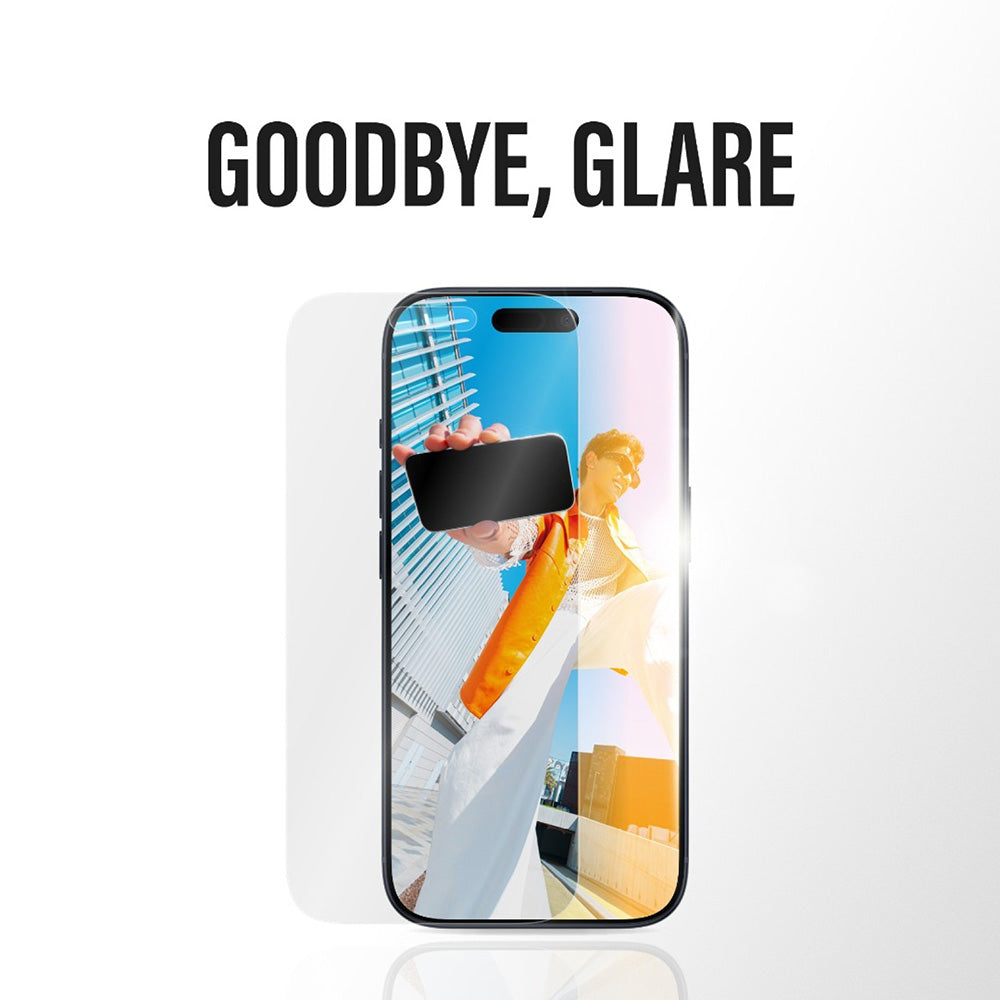 Film de protection Écran Mat PanzerGlass Armor EasyAligner pour Apple iPhone 17 Pro, Verre Trempé, Full Glue