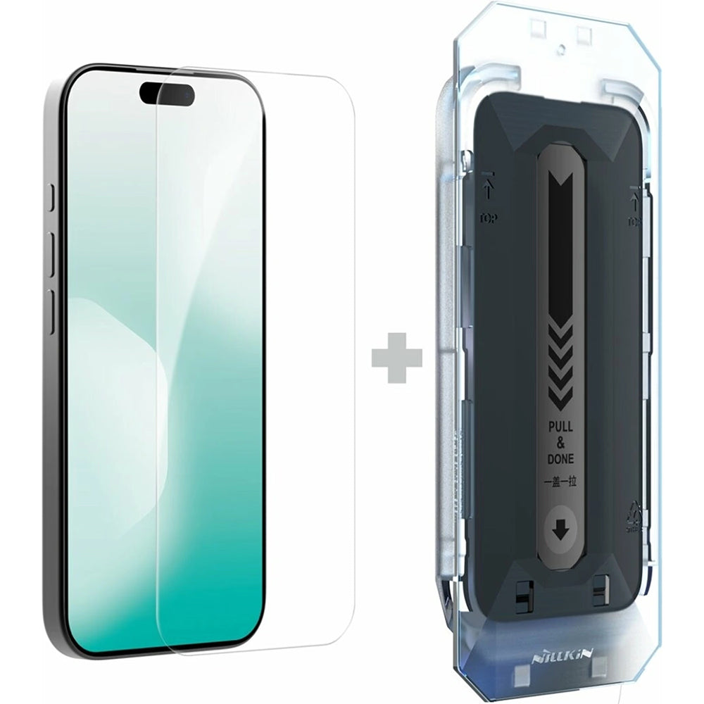 Film de protection d'écran Nillkin H+ Pro avec applicateur pour Apple iPhone 17, Verre trempé, Collage intégral